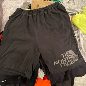 North face sweatpant shorts